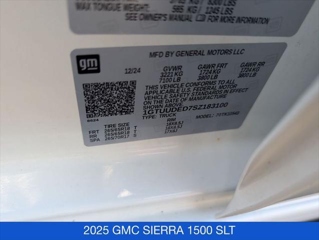 2025 GMC Sierra 1500 4WD Crew Cab Short Box SLT