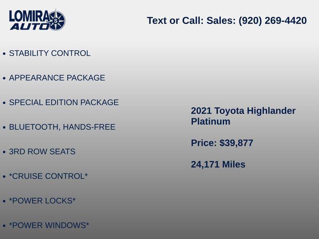 2021 Toyota Highlander Platinum