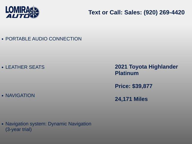 2021 Toyota Highlander Platinum