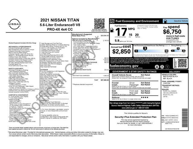 2021 Nissan Titan Crew Cab PRO-4X 4x4