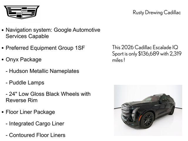 2026 Cadillac Escalade IQ Sport