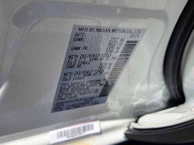 2026 Nissan Frontier Crew Cab SV 4x4