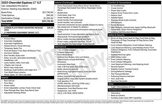 2023 Chevrolet Equinox FWD LT