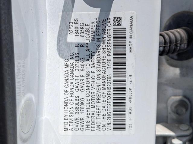 2023 Honda Civic Sport
