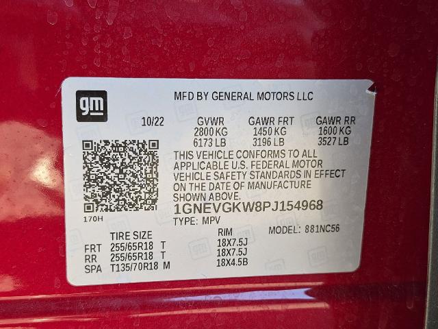 2023 Chevrolet Traverse AWD LT Cloth