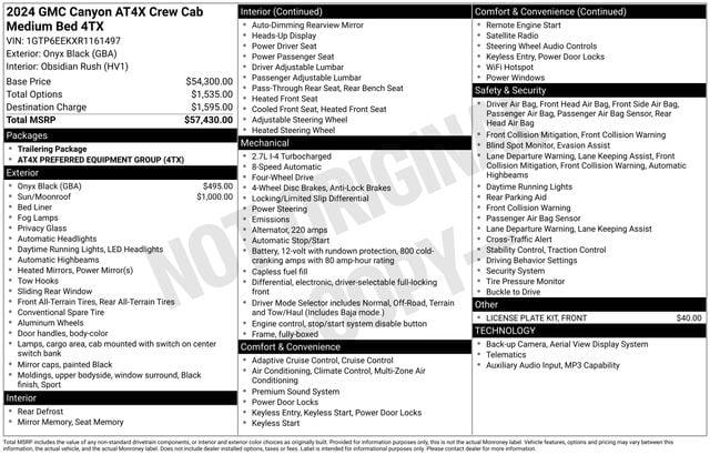 2024 GMC Canyon 4WD AT4X