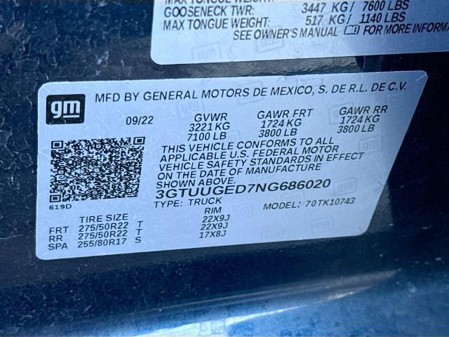 2022 GMC Sierra 1500 4WD Crew Cab Standard Box Denali