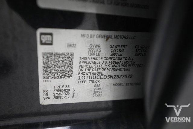 2022 GMC Sierra 1500 4WD Crew Cab Short Box Elevation