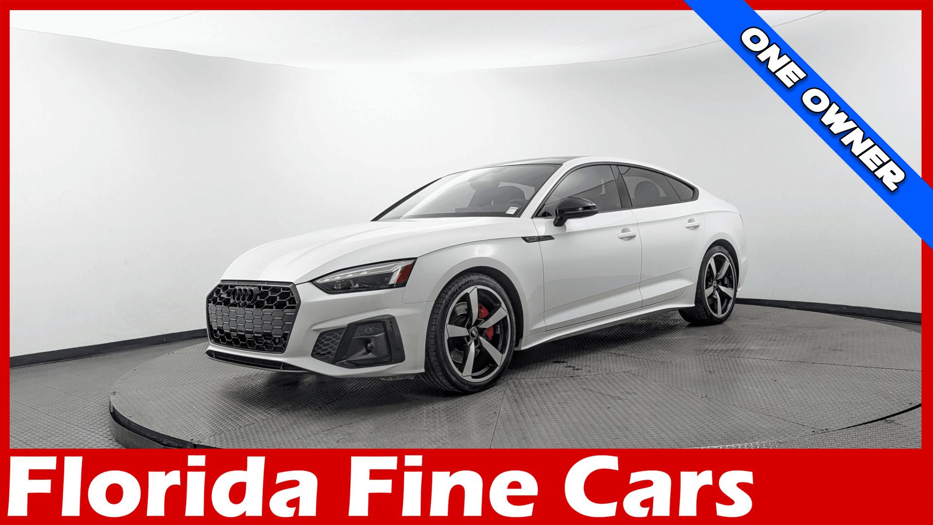White 2023 Audi A5 Sportback quattro Premium Plus S Line 45 TFSI AWD Sedan All-Wheel Drive Automatic