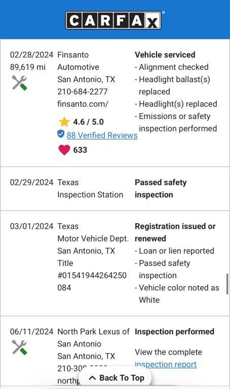2014 Lexus ES 350 ES 350 Sedan 4D