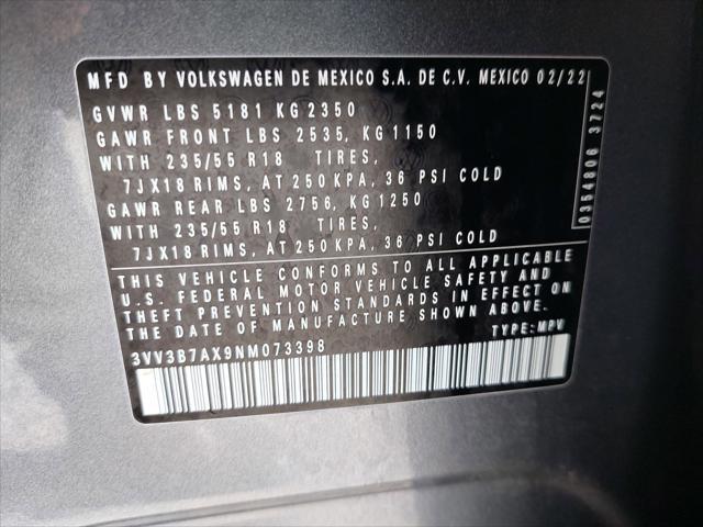 2022 Volkswagen Tiguan 2.0T SE