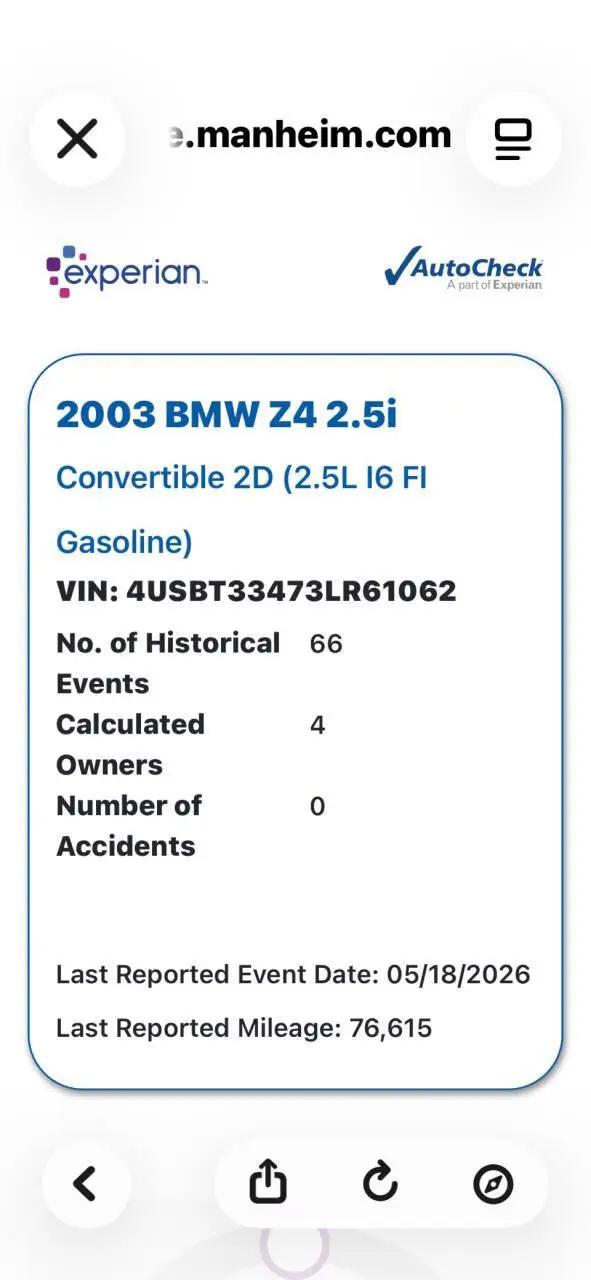 2003 BMW Z4 2.5i for sale in Ellijay, GA