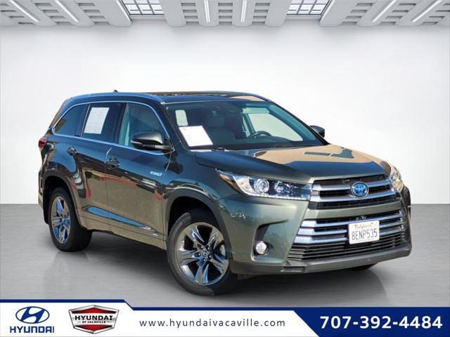 2018 Toyota Highlander Hybrid Limited Platinum for sale in VACAVILLE, CA