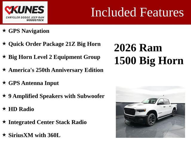 2026 RAM 1500 RAM 1500 BIG HORN CREW CAB 4X4 57 BOX 2026 RAM 1500 RAM 1500 BIG HORN CREW CAB 4X4 57 BOX