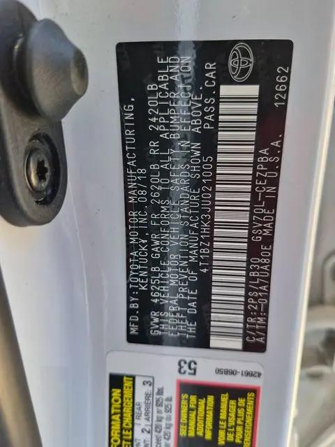 2018 Toyota Camry XSE V6