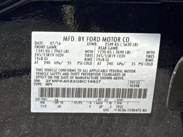 2016 Ford Edge Titanium