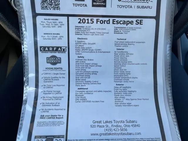 2015 Ford Escape SE