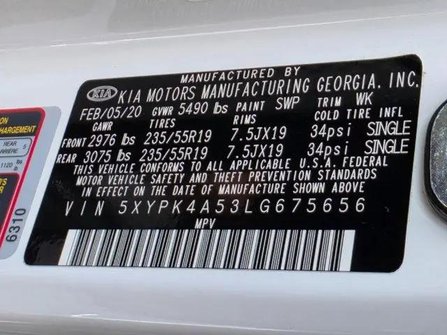 2020 Kia Sorento 3.3L SX