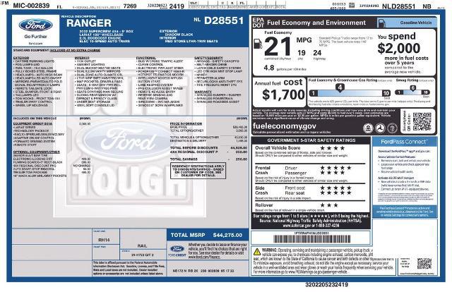 2022 Ford Ranger LARIAT