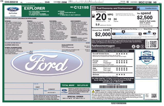 2021 Ford Explorer Platinum