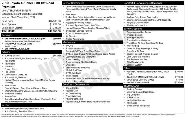 2023 Toyota 4Runner TRD Off Road Premium