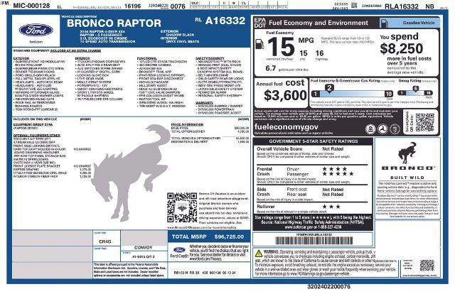 2024 Ford Bronco Raptor