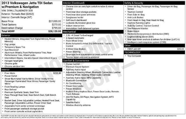 2013 Volkswagen Jetta 2.0L TDI