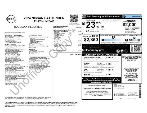 2024 Nissan Pathfinder Platinum FWD