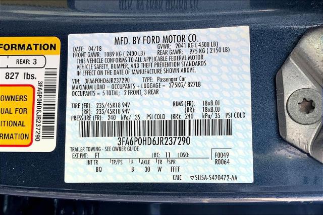 2018 Ford Fusion SE