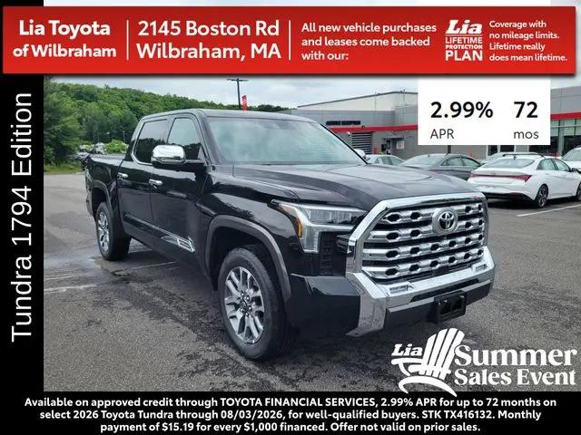 2026 Toyota Tundra 1794 Edition CrewMax 5.5' Bed for sale in Wilbraham, MA