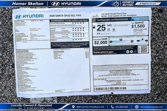 New 2026 Hyundai Santa Cruz SEL For Sale in Olive Branch, MS