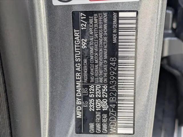 2018 Mercedes-Benz E-CLASS E 300 E 300