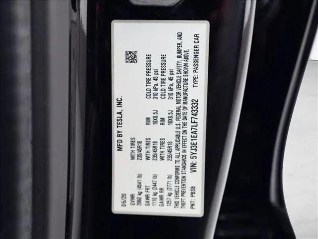 2020 Tesla Model 3 Standard Range Plus Rear-Wheel Drive