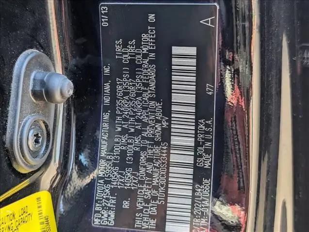 2013 Toyota Sienna XLE V6 8 Passenger