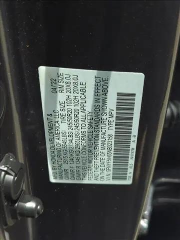 2022 Honda Pilot 2WD Touring 7 Passenger