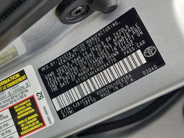 2022 Toyota Camry Nightshade Edition Hybrid
