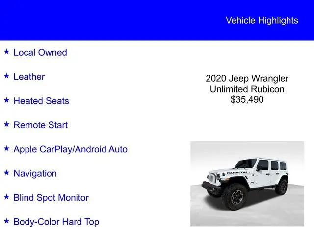 2020 Jeep Wrangler Rubicon 4x4