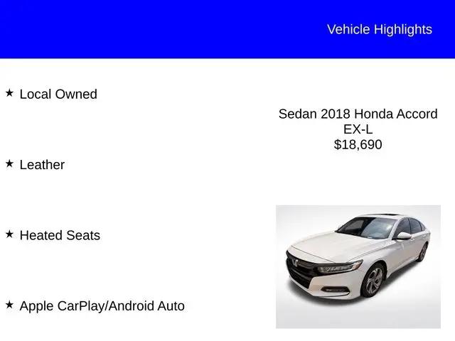 2018 Honda Accord EX-L