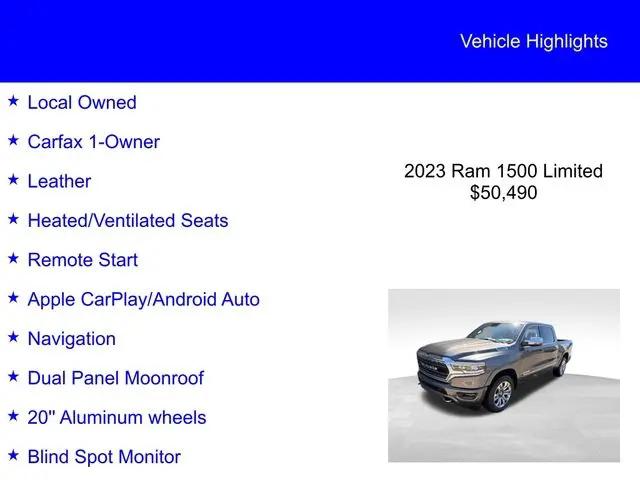 2023 Ram 1500 Limited Crew Cab 4x4 5'7" Box