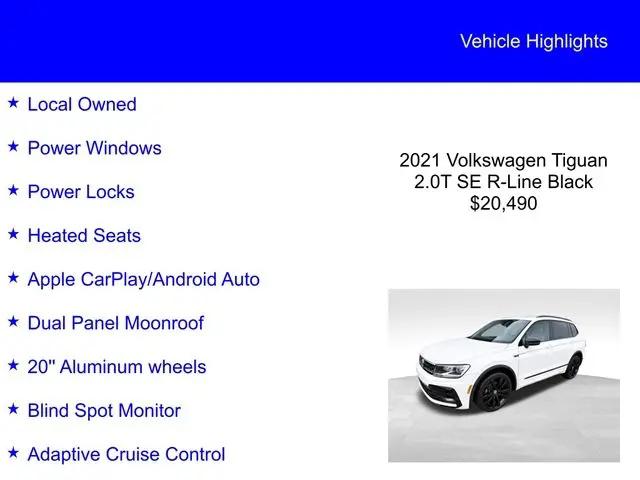 2021 Volkswagen Tiguan 2.0T SE R-Line Black