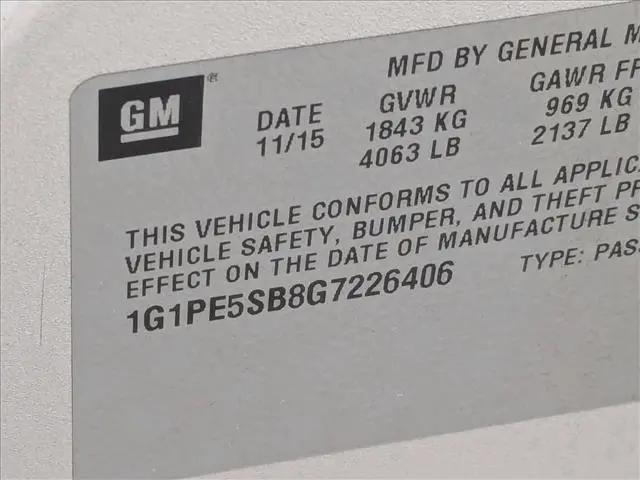 2016 Chevrolet Cruze Limited 1LT Auto