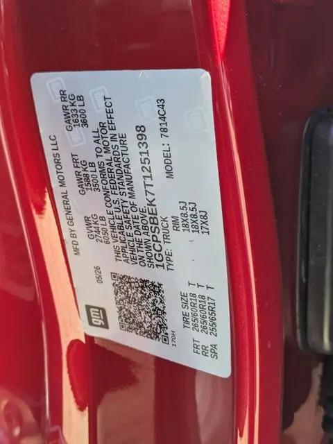 2026 Chevrolet Colorado WT, RWD