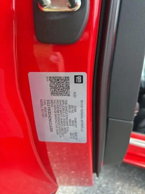 2022 Chevrolet Corvette Stingray RWD Convertible 2LT