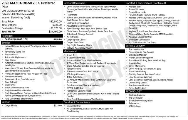 2023 Mazda CX-50 2.5 S Preferred Plus