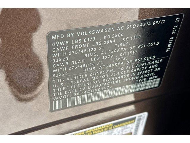 2013 Volkswagen Touareg VR6 Executive