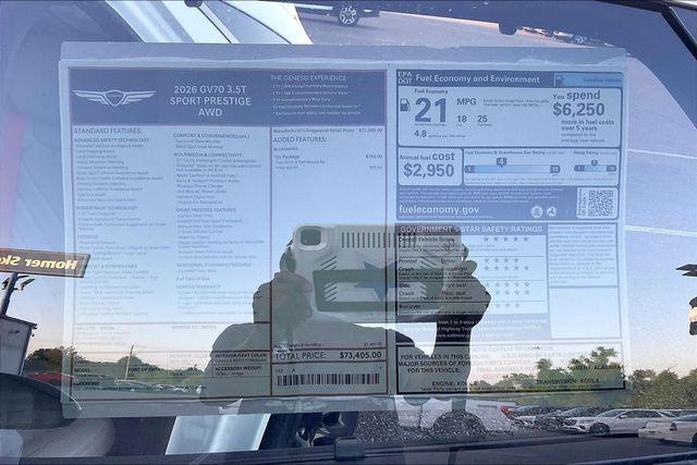 New 2026 Genesis GV70 3.5T Sport Prestige For Sale in Olive Branch, MS