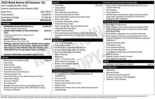 2023 Buick Encore GX Essence AWD