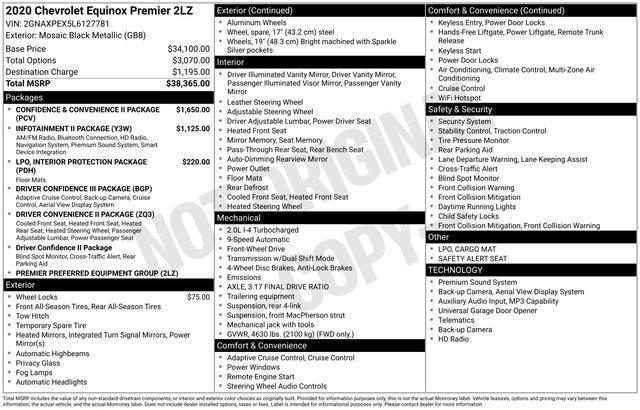 2020 Chevrolet Equinox FWD Premier 2.0L Turbo