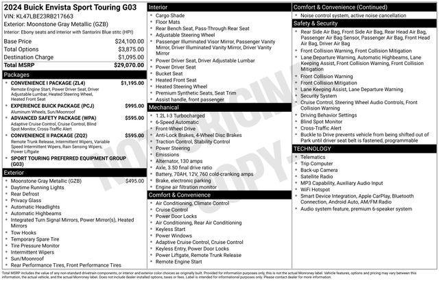 2024 Buick NV Sport Touring FWD
