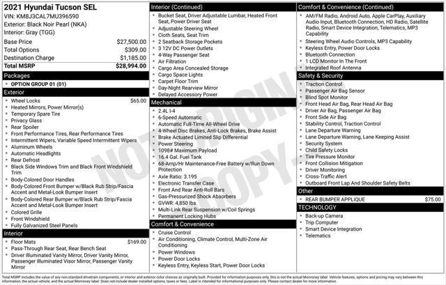 2021 Hyundai Tucson SEL